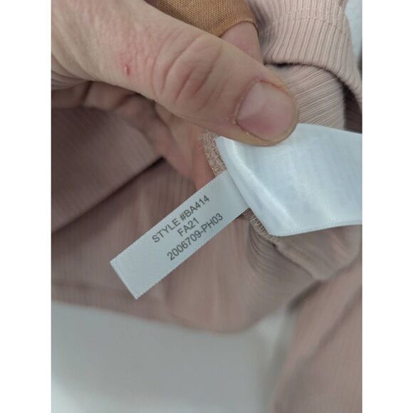 J.‎ Crew Ribbed stretch-cotton square neck T-Shirt women's size XL tan basics - Picture 5 of 6